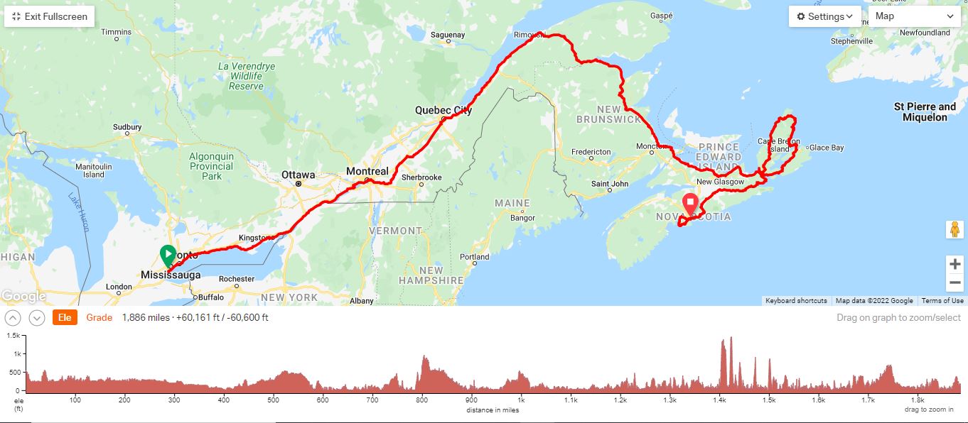 2022 Wellspring Ride Route